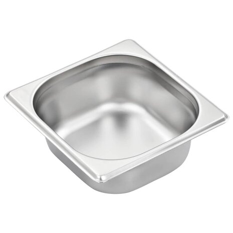 Gastronormbakken 12 st GN 1/6 65 mm roestvrij staal  4