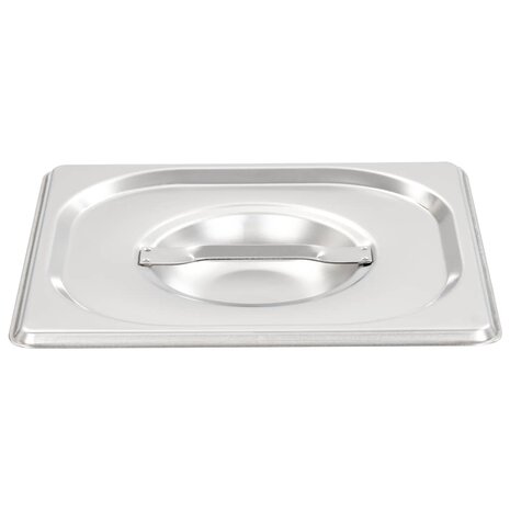 Deksels 8 st voor GN 1/6 schalen roestvrij staal 3