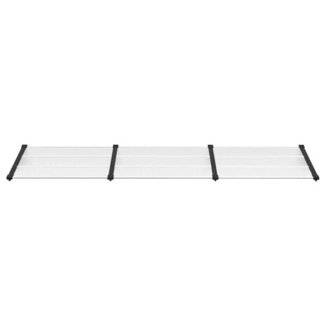 Deurluifel 297,5x90 cm polycarbonaat zwart en transparant 3