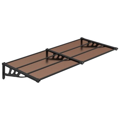 Deurluifel 152,5x90 cm polycarbonaat zwart 2