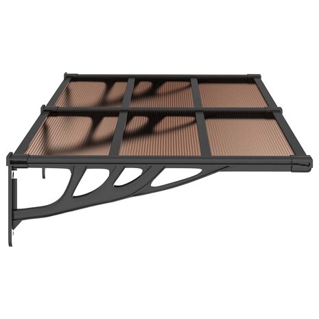Deurluifel 152,5x90 cm polycarbonaat zwart 4