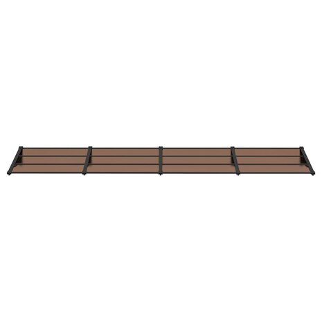 Deurluifel 396x90 cm polycarbonaat zwart 3