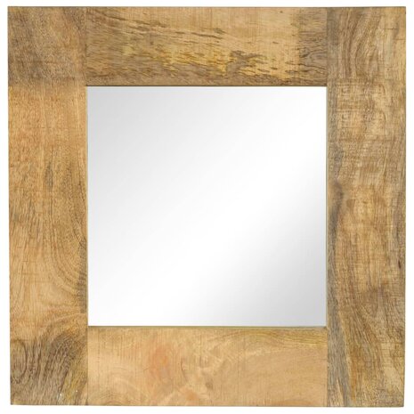 Spiegel 50x50 cm massief mangohout 1