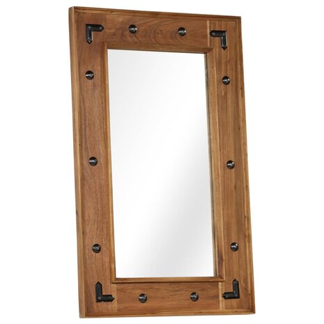 Spiegel 50x80 cm massief acaciahout 9