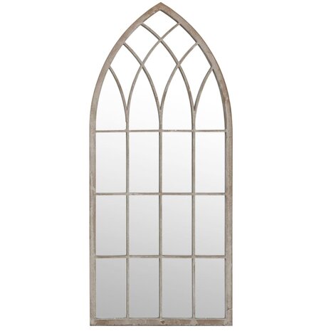 Spiegel 100x45 cm ijzer zandkleurig 3