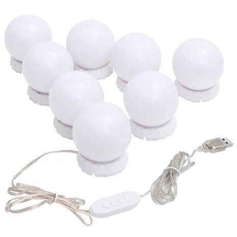 Spiegel met LED-verlichting boog 60x40 cm glas 8