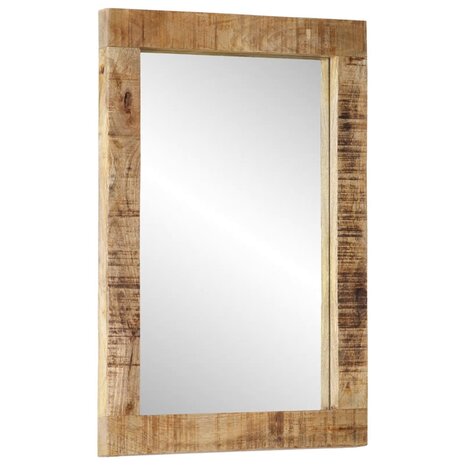 Spiegel 70x50 cm massief mangohout en glas 2