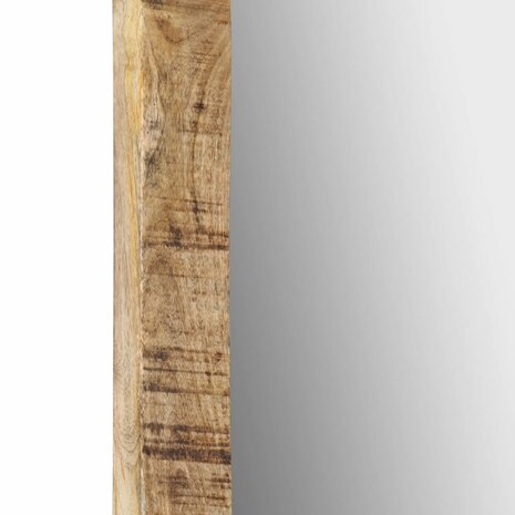 Spiegel 70x50 cm massief mangohout en glas 7