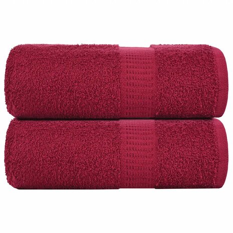 Gastendoekjes FROGN 2 st 30x50 cm 360 g/m&sup2; bordeaux 1