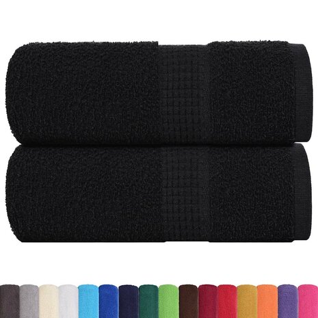 Gastendoekjes FROGN 2 st 30x50 cm 360 g/m&sup2; zwart 2