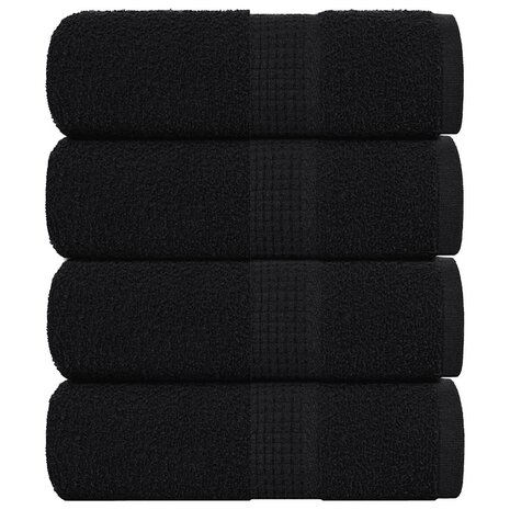 Gastendoekjes FROGN 4 st 30x50 cm 360 g/m&sup2; zwart 1