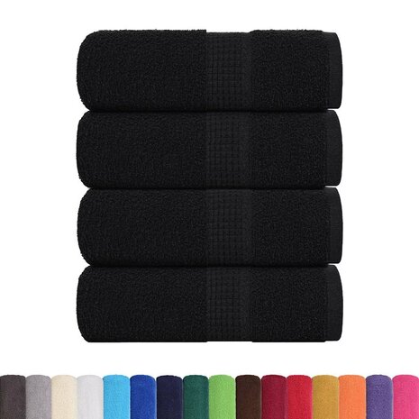 Gastendoekjes FROGN 4 st 30x50 cm 360 g/m&sup2; zwart 2