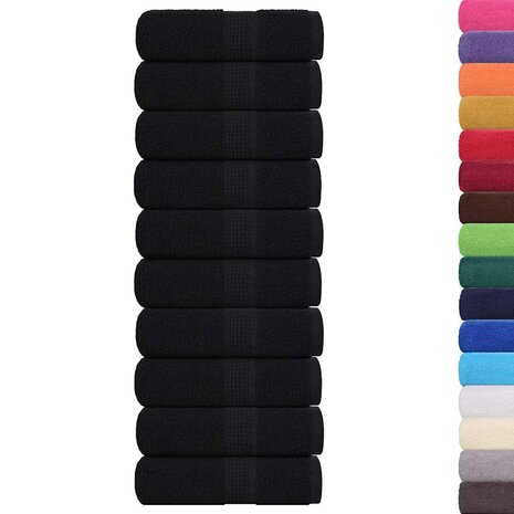 Gastendoekjes FROGN 10 st 30x50 cm 360 g/m&sup2; zwart 2