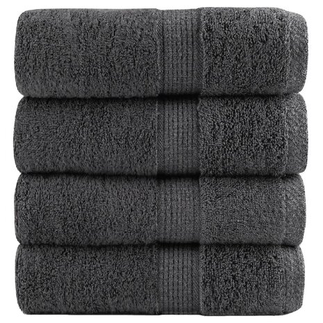 Gastendoekjes SOLUND 4 st 600 g/m&sup2; 30x50 cm antracietkleur 1