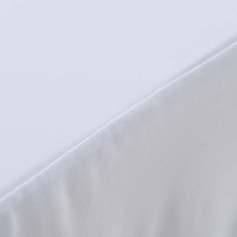 2 st Tafelhoezen stretch met rok 183x76x74 cm wit 3