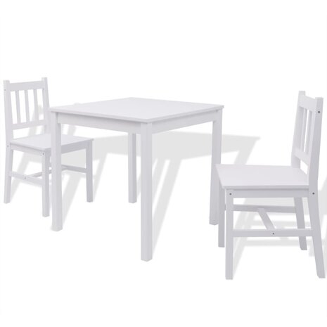 3-delige Eethoek wit 2