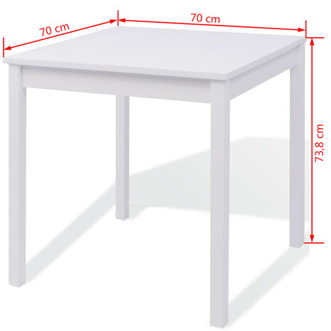 3-delige Eethoek wit 8