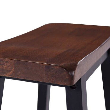 3-delige Barset MDF zwart 8