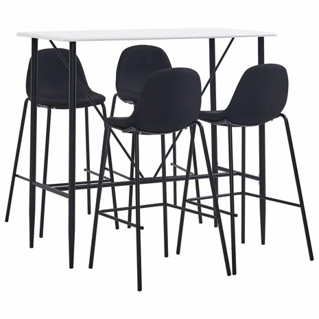 5-delige Barset stof zwart 1