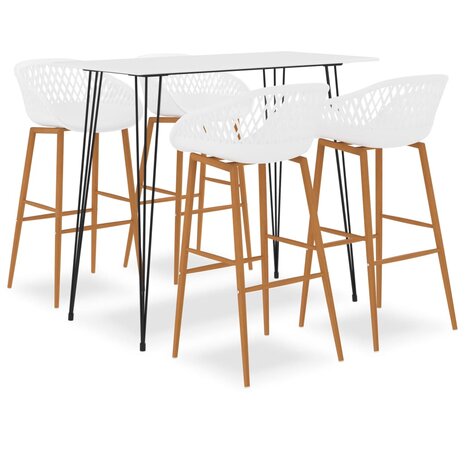 5-delige Barset wit 1