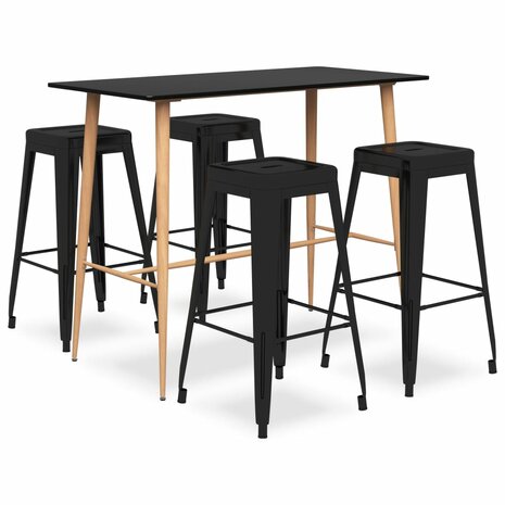 5-delige Barset zwart 1