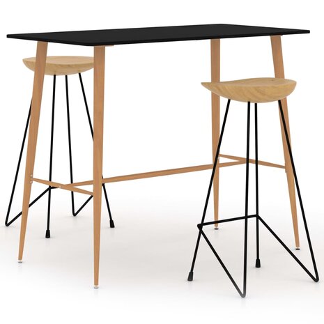 3-delige Barset zwart 1