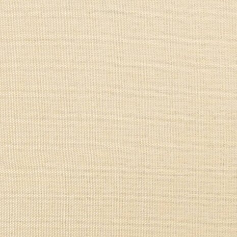 Voetenbank 45x29,5x35 cm stof en kunstleer cr&egrave;mekleurig 5