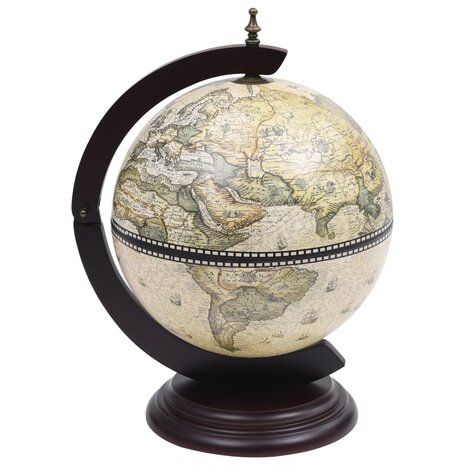 Globebar tafelmodel eucalyptushout groen 2