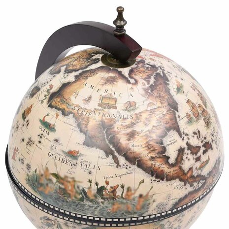 Globebar tafelmodel eucalyptushout wit 5