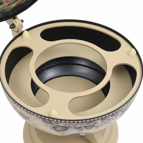 Globebar tafelmodel eucalyptushout wit 6