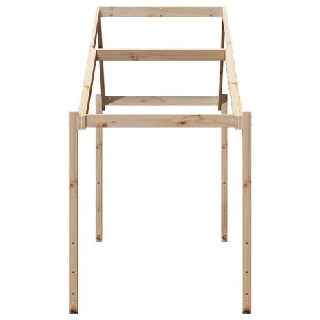 Kinderbedhuisje 203x95,5x142 cm massief grenenhout 5