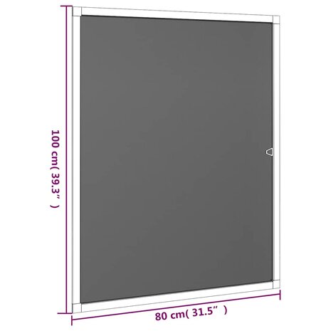Raamhor 80x100 cm wit 8