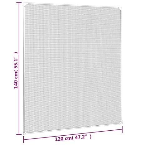 Insectenhor voor ramen magnetisch 120x140 cm antracietkleurig 8