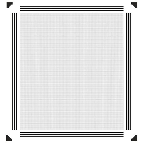 Insectenhor voor ramen magnetisch 130x150 cm antracietkleurig 6