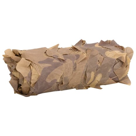 Camouflagenet met opbergzak 708x423 cm zandkleurig 2