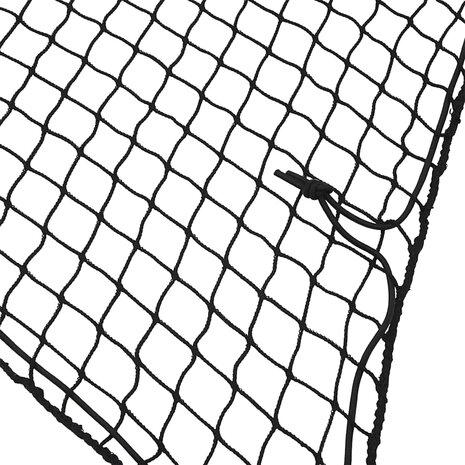Aanhangwagennet elastisch touw 2,1x1,25 m polypropeen zwart 3