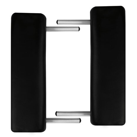 Inklapbare massagetafel 3 zones met aluminium frame (zwart) 5
