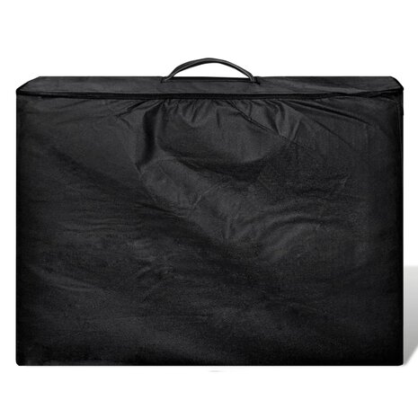 Inklapbare massagetafel 3 zones met aluminium frame (zwart) 6