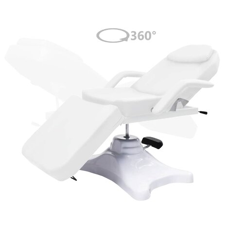 Massagetafel 180x62x(86,5-118) cm wit 2