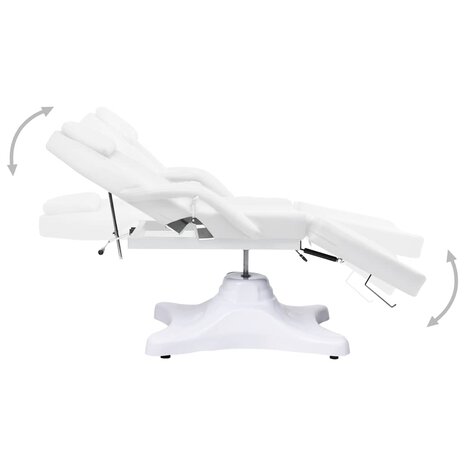 Massagetafel 180x62x(86,5-118) cm wit 3