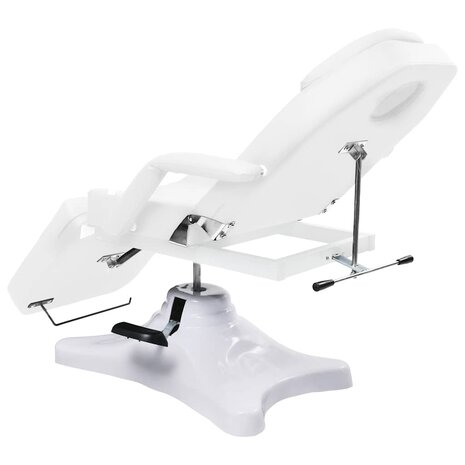 Massagetafel 180x62x(86,5-118) cm wit 5