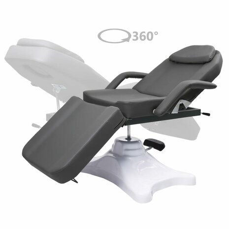 Massagetafel 180x62x(86,5-118) cm grijs 2