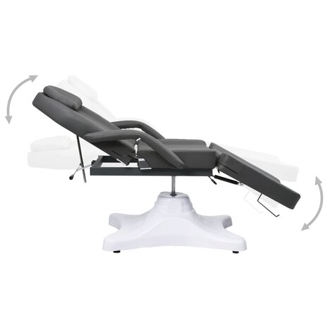 Massagetafel 180x62x(86,5-118) cm grijs 3