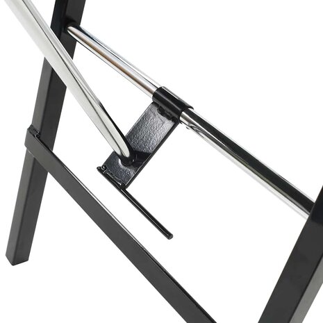 Gezichtsbehandelstoel draagbaar 185x78x76 cm kunstleer zwart 6