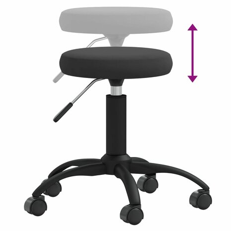 Massagekruk fluweel zwart 4