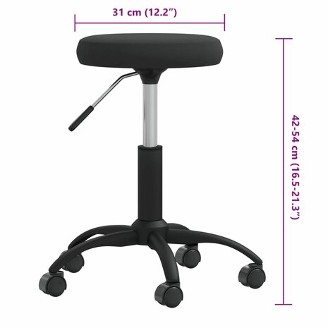 Massagekruk fluweel zwart 6