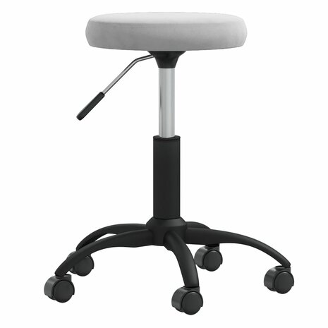 Massagekruk fluweel lichtgrijs 1