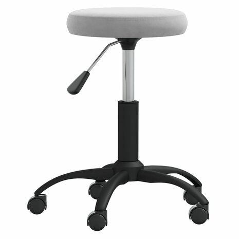 Massagekruk fluweel lichtgrijs 2