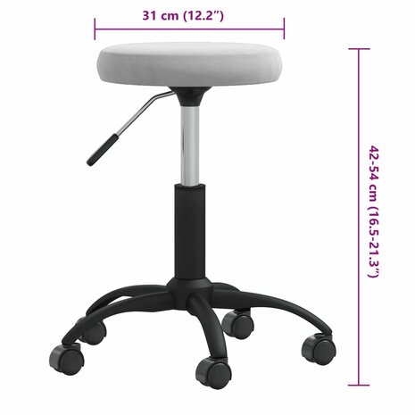 Massagekruk fluweel lichtgrijs 6