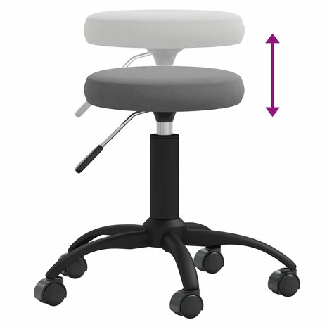 Massagekruk fluweel donkergrijs 4